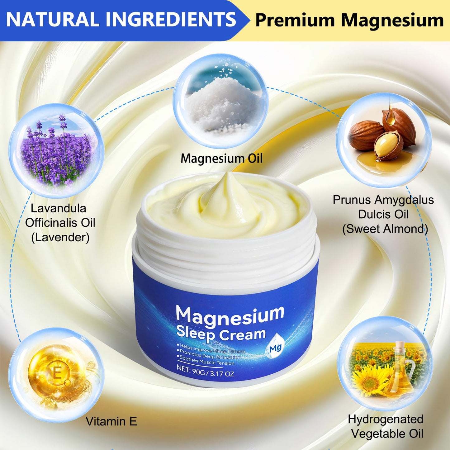 Magnesium Oil for Feet – Topical Magnesium Cream, Zechstein High Concentration