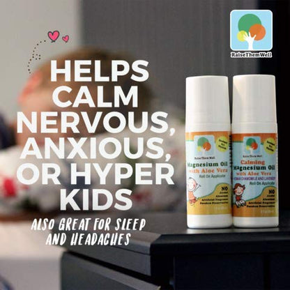 Magnesium Oil Roll-On for Kids with Aloe Vera – Fast-Absorbing