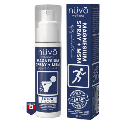 Magnesium Oil Spray with MSM – Fast Acting Transdermal, Lavender, 100 ml (Canada)