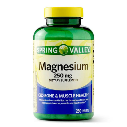 Magnesium Oxide 250 mg – 250 Tablets | Vegetarian, Bone & Muscle Support