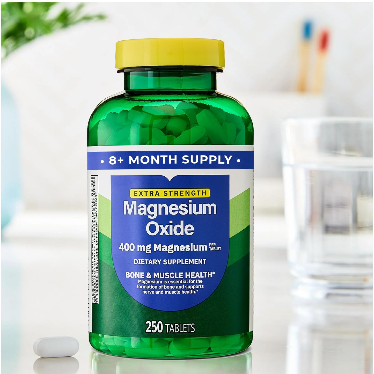 Magnesium Oxide 400mg – 250 Count | Bone, Muscle & Heart Health