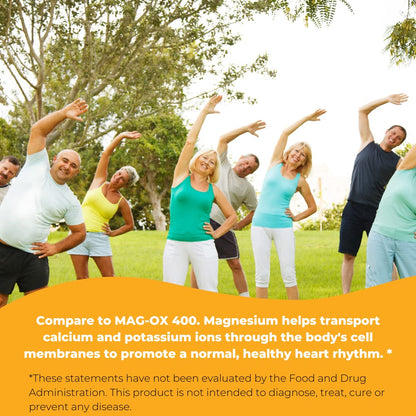Wonder Labs Magnesium Oxide 400 – 483 mg, Pharmaceutical Grade | 250 Tablets