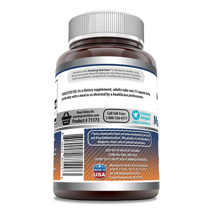 Amazing Formulas Magnesium Oxide 500 mg – 180 Capsules | Non-GMO, Gluten-Free | Made in USA