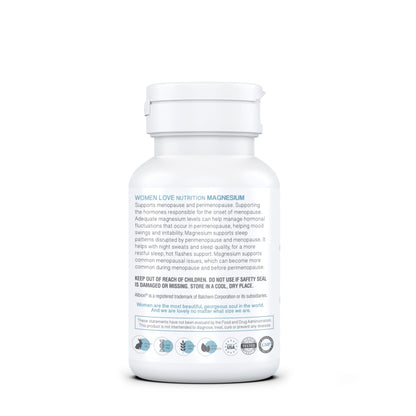 WOMEN LOVE NUTRITION, Magnesium for Women, Menopause & Peromenopause (90 Capsules)