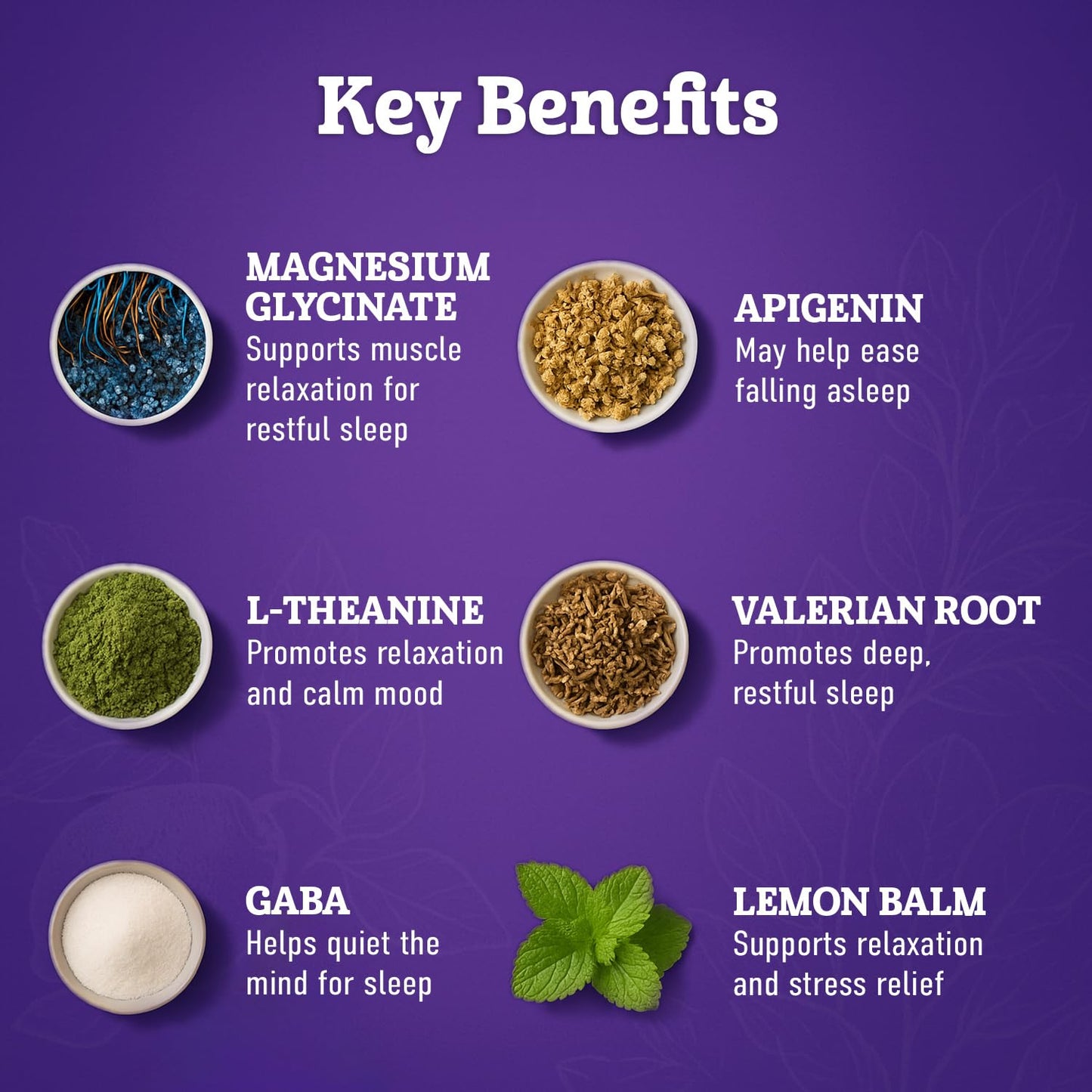 Magnesium Sleep Powder – Melatonin-Free Night Drink | Glycinate + GABA & L-Theanine