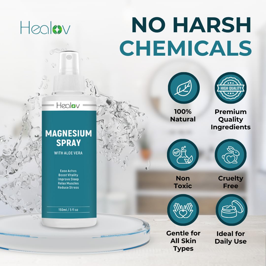 Magnesium Spray - Extra Strength Topical Mg Oil for Sleep & Muscle Relief