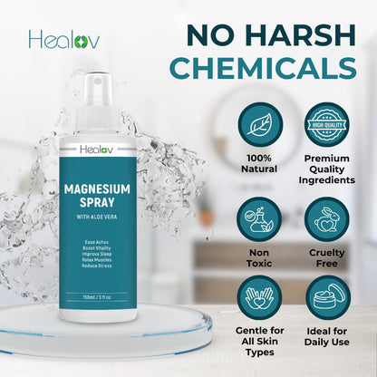Magnesium Spray - Extra Strength Topical Mg Oil for Sleep & Muscle Relief