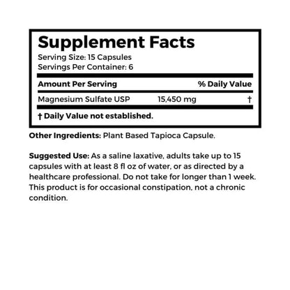 Magnesium Sulfate (Epsom Salt) – Vegetarian, 1030 mg, 100 Capsules | Dr Clark Store
