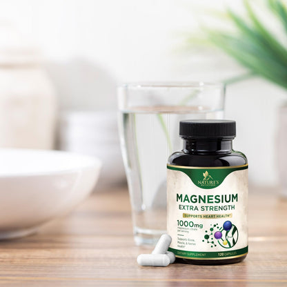 Magnesium Mineral Supplement 1000 mg – High Potency Citrate (120 Capsules)