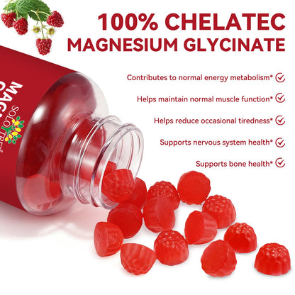 Magnesium Glycinate Gummies 600mg – Relaxation, Sleep & Energy Support (120 Count)