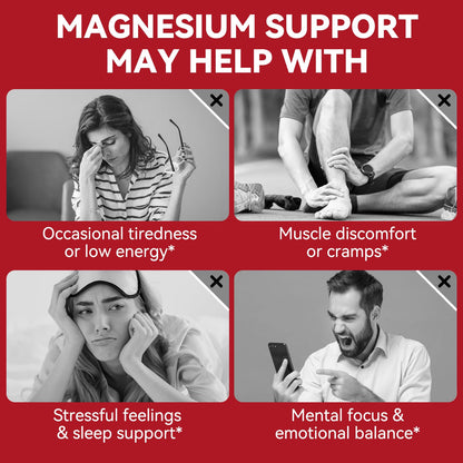 Magnesium Glycinate Gummies 600mg – Relaxation, Sleep & Energy Support (120 Count)