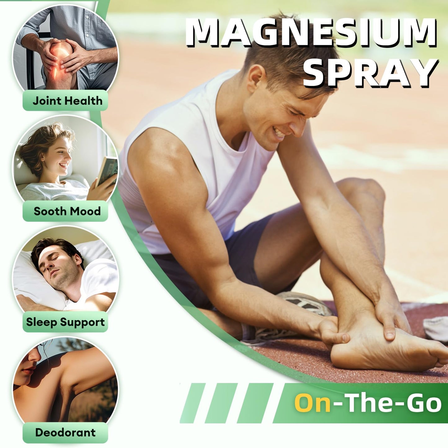 Magnesium Oil Spray 4oz – Sleep, Muscle & Joint Support (Feet/Body) – Non-Greasy