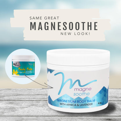 MagneSoothe Topical Magnesium Body Balm – 2 oz Jar | Soothe Sore Muscles