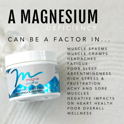 MagneSoothe Topical Magnesium Body Balm – 2 oz Jar | Soothe Sore Muscles
