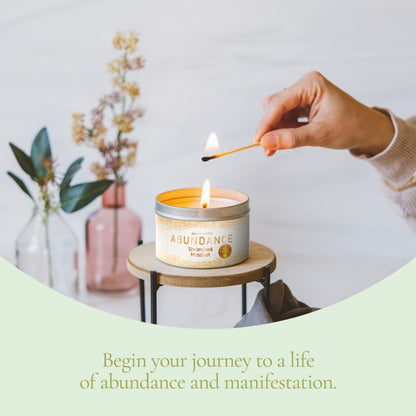 Magnificent 101 Abundance Manifestation Smudge Candle – 6 oz Soy, 35-Hour Burn