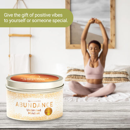 Magnificent 101 Abundance Manifestation Smudge Candle – 6 oz Soy, 35-Hour Burn