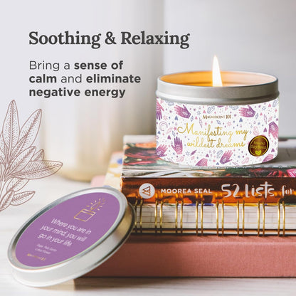 Magnificent 101 Affirmation Massage Candle – 6 oz Soy Candle with Sage & Palo Santo