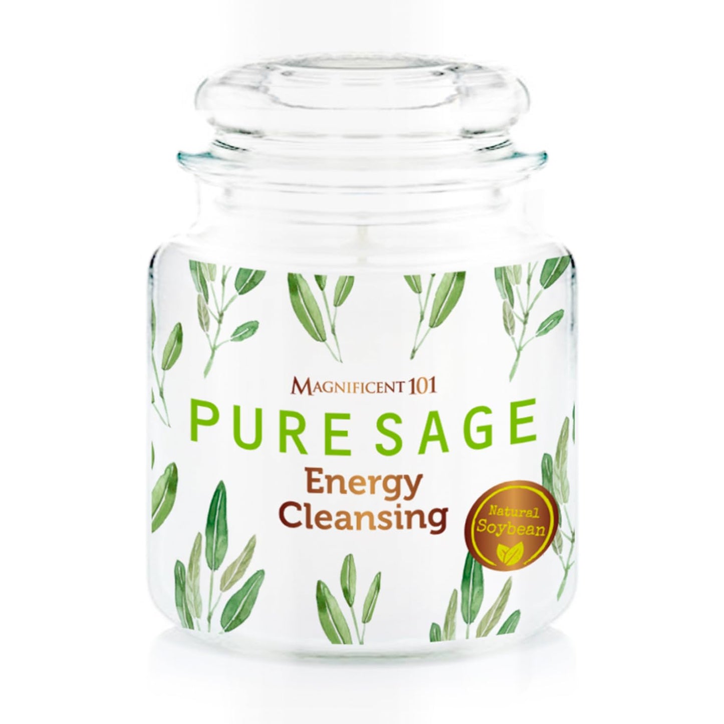 Magnificent 101 Sage Energy Cleansing Candle - Soy Wax
