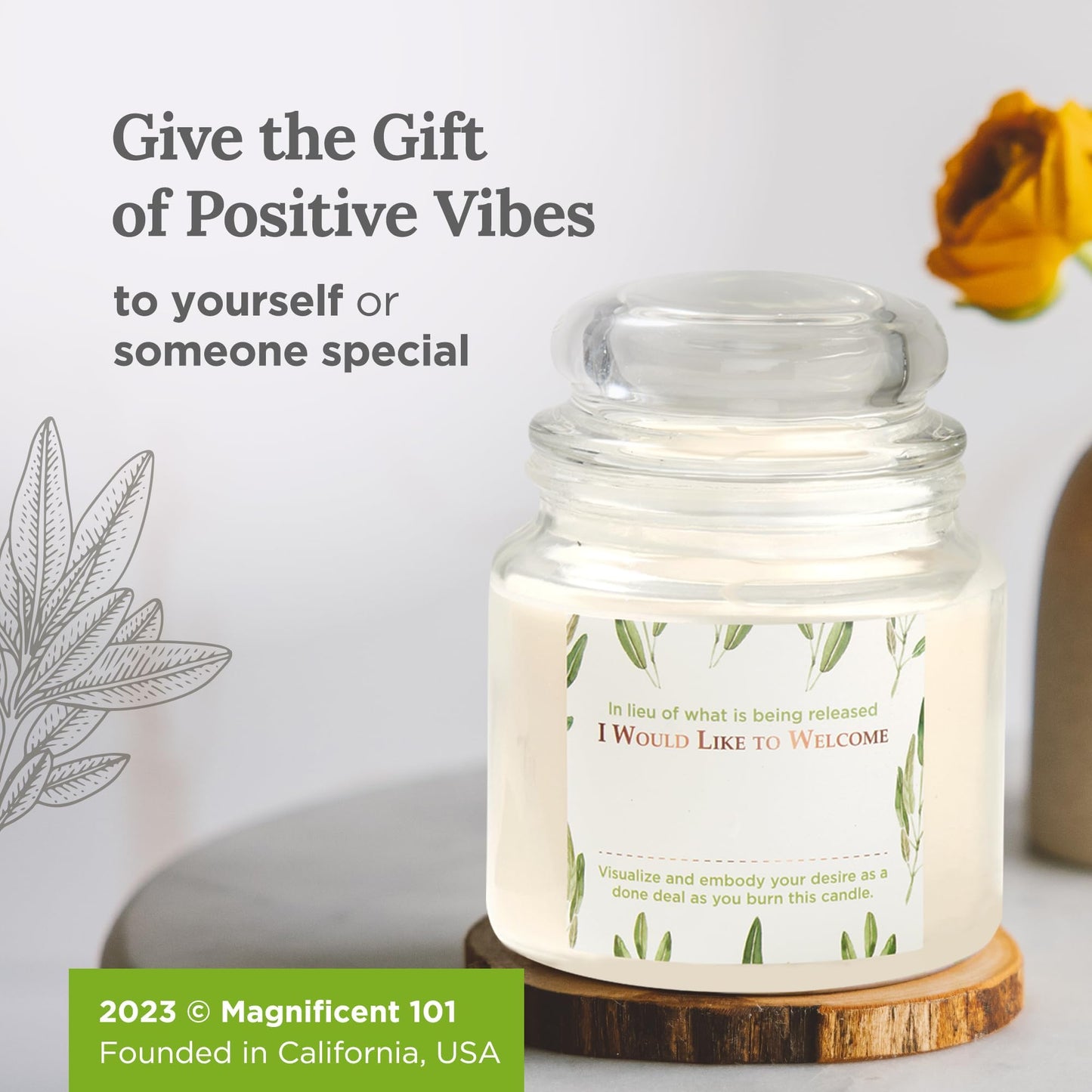 Magnificent 101 Sage Energy Cleansing Candle - Soy Wax