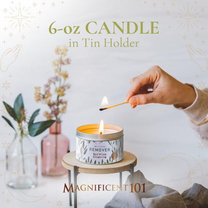 Magnificent 101 Sage Smudge Candle - 6 oz, 35h Burn | Energy Cleansing
