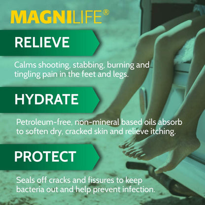MagniLife DB Foot Cream – Calming Relief for Burning, Tingling & Sensitive Feet (4 oz)