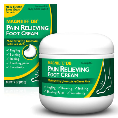 MagniLife DB Foot Cream – Calming Relief for Burning, Tingling & Sensitive Feet (4 oz)