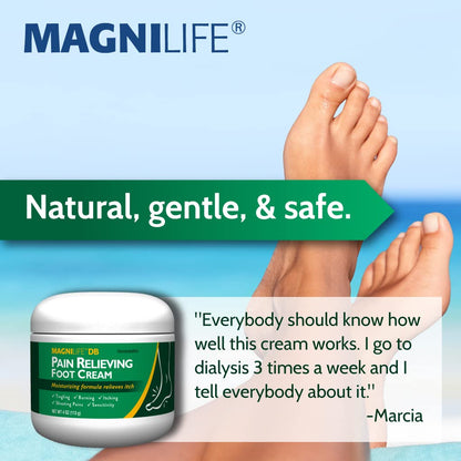 MagniLife DB Foot Cream – Calming Relief for Burning, Tingling & Sensitive Feet (4 oz)