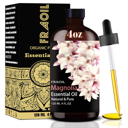 Magnolia Essential Oil - 4 oz (120 ml) for Diffuser, DIY, Candles & Gifts | FRAOIL