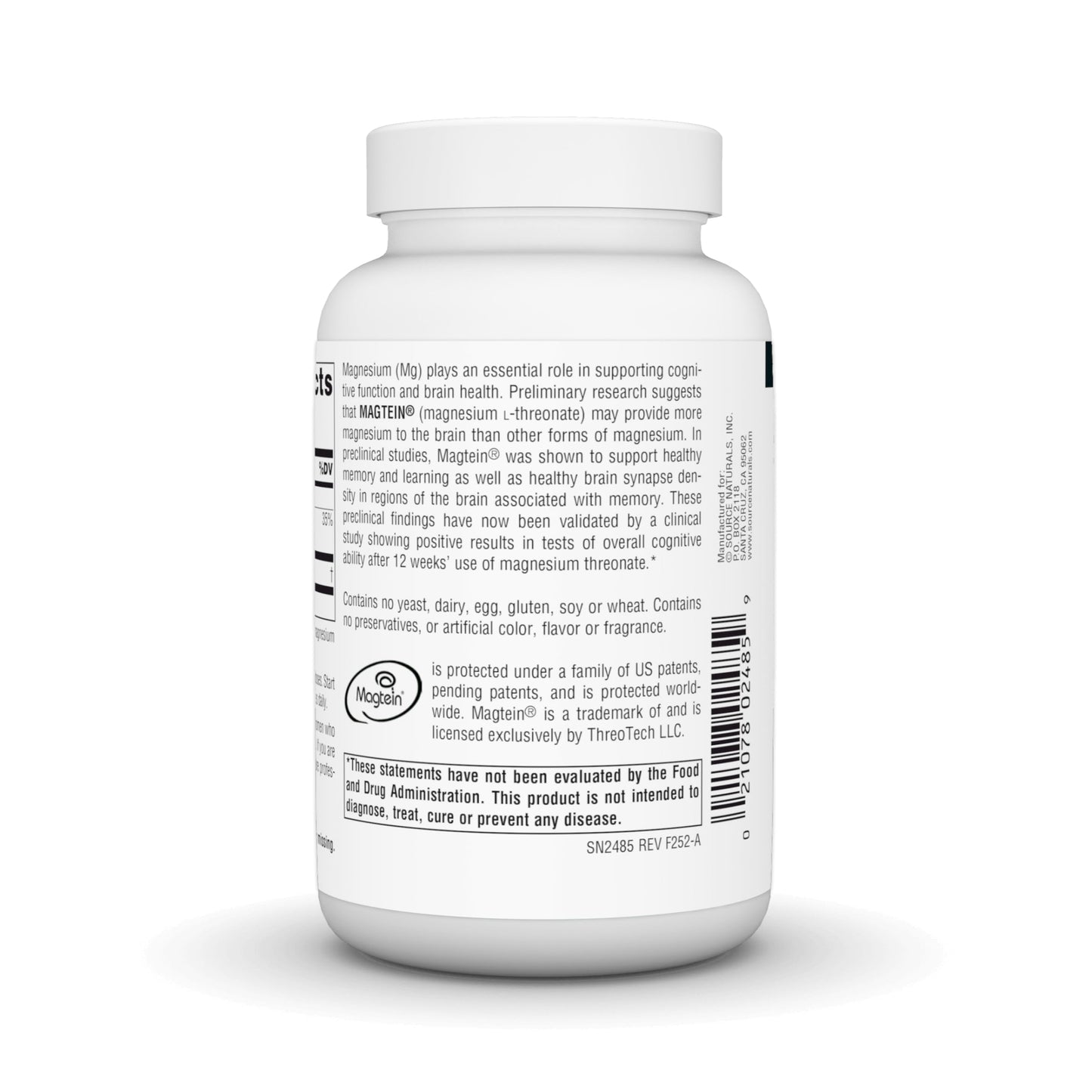 Source Naturals Magtein Magnesium L-Threonate 667mg – Supports Focus, Mood & Memory | 90 Capsules