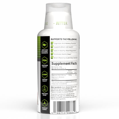 Magtein L-Threonate Liquid – 2000mg per Serving – Brain Health, Mood & Sleep | Epoch Nutrition