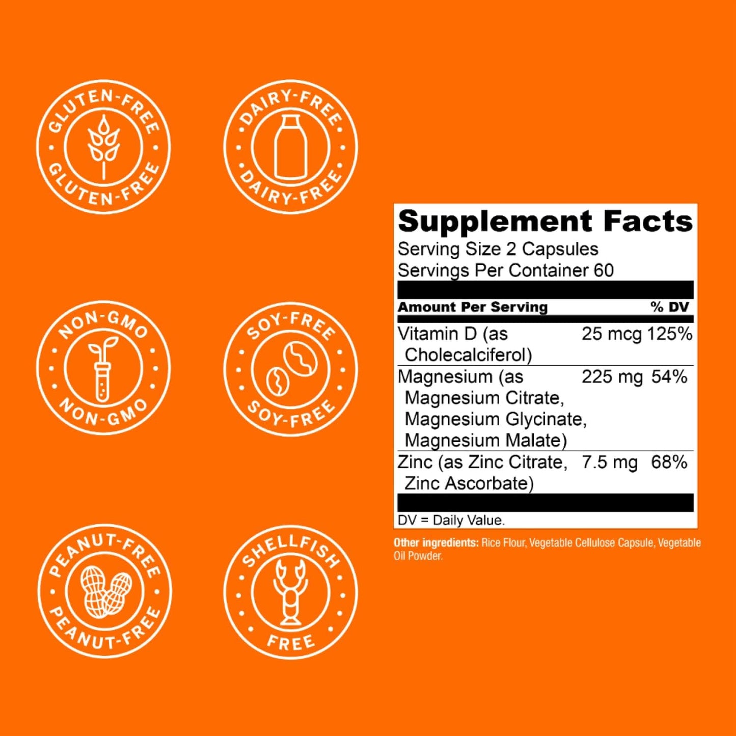 Live Conscious Magwell Magnesium Zinc & Vitamin D3 - 120 Caps