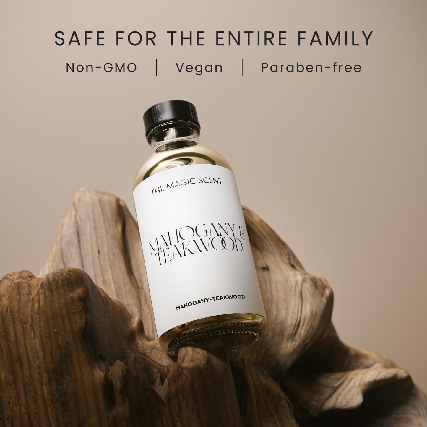 Mahogany & Teakwood Diffuser Oil – Luxury Hotel Scents for Home (16.9 oz / 500 mL)
