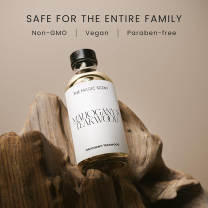 Mahogany & Teakwood Diffuser Oil – Luxury Hotel Scents for Home (16.9 oz / 500 mL)