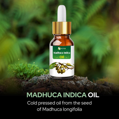 Salvia Madhuca Indica Oil (Mahua) – Pure Cold-Pressed Carrier Oil for Aromatherapy | 50 ml with Dropper