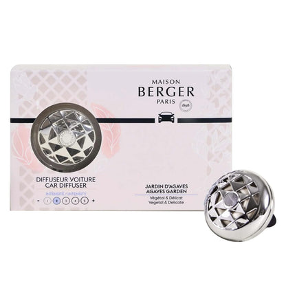 MAISON BERGER Refillable Car Vent Clip Diffuser – Joy Agave Garden, Made in France