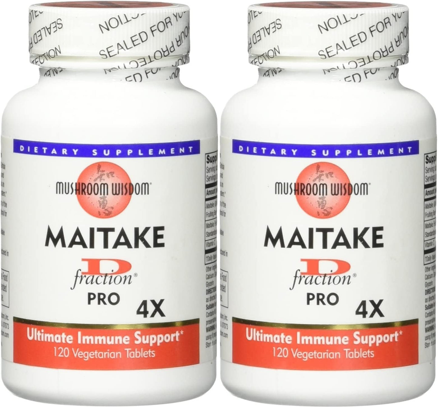 Maitake D-Fraction Pro 120 Count – Pack of 2 | Mushroom Wisdom