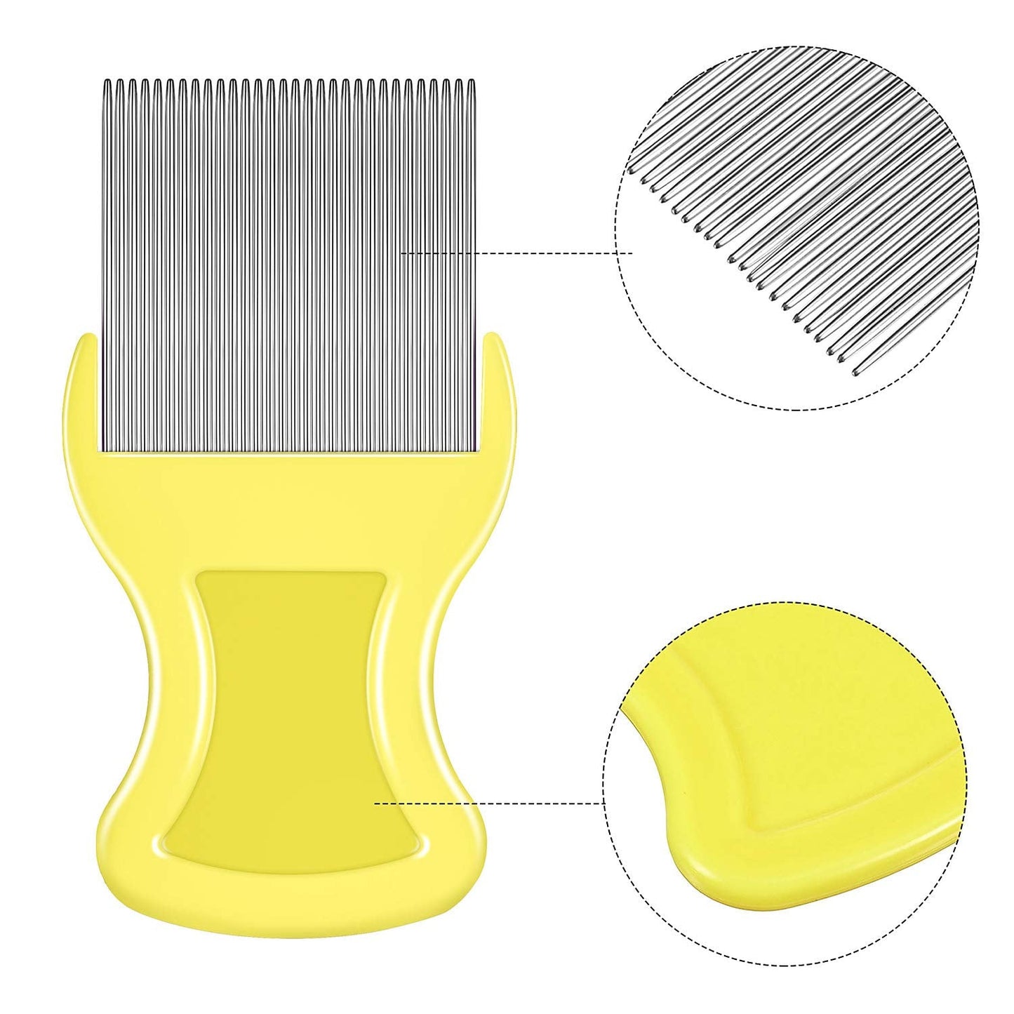 Maitys 8-Piece Flea Lice Comb Set — Double-Sided Grooming for Pets and Humans