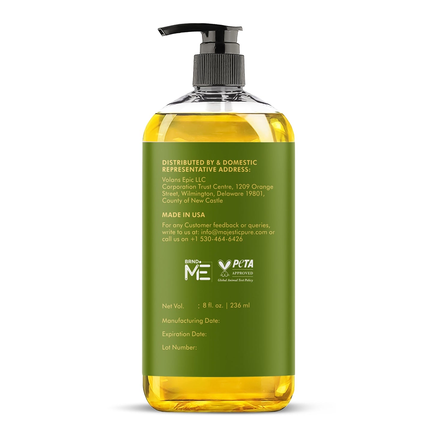 Majestic Pure Arnica Massage Oil – Lavender & Chamomile | All Skin Types | 8 fl oz