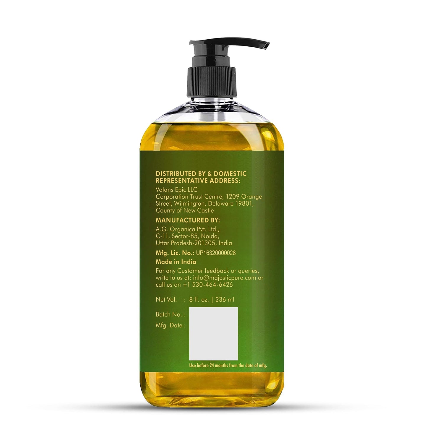 Majestic Pure Arnica Sore Muscle Massage Oil – Lavender & Chamomile (8 oz x2)
