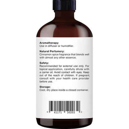 Majestic Pure Cinnamon Essential Oil - 4 Fl Oz, 100% Pure & Natural, Glass Dropper