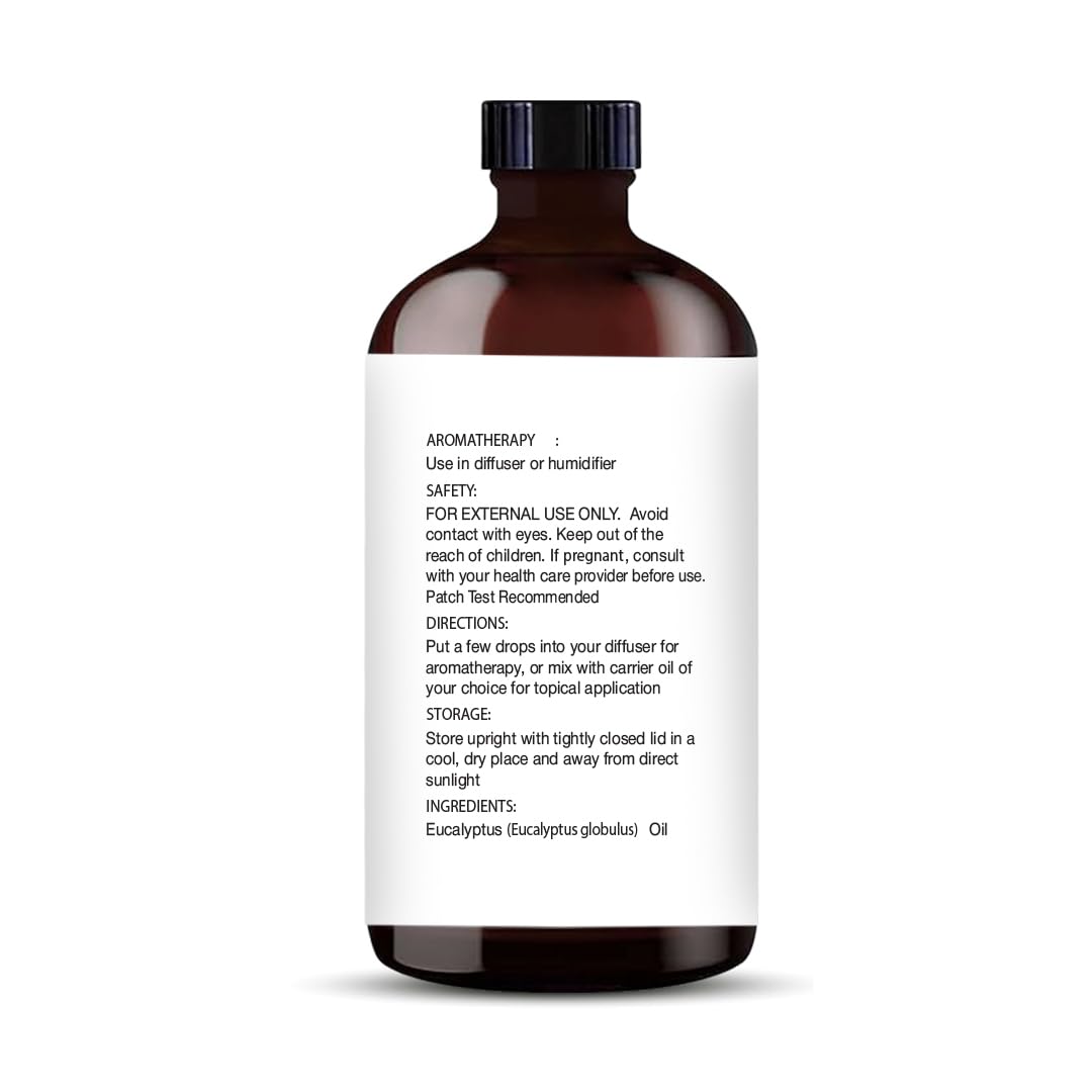 Majestic Pure Eucalyptus Essential Oil – 100% Pure & Natural, Glass Dropper, 4 oz 2-Pack