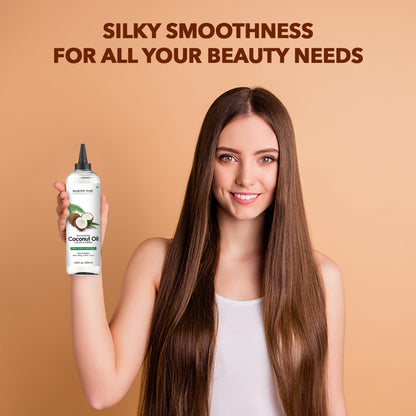 Majestic Pure Fractionated Coconut Oil – 6.8 fl oz Carrier Oil for Diluting Essential Oils & Massage