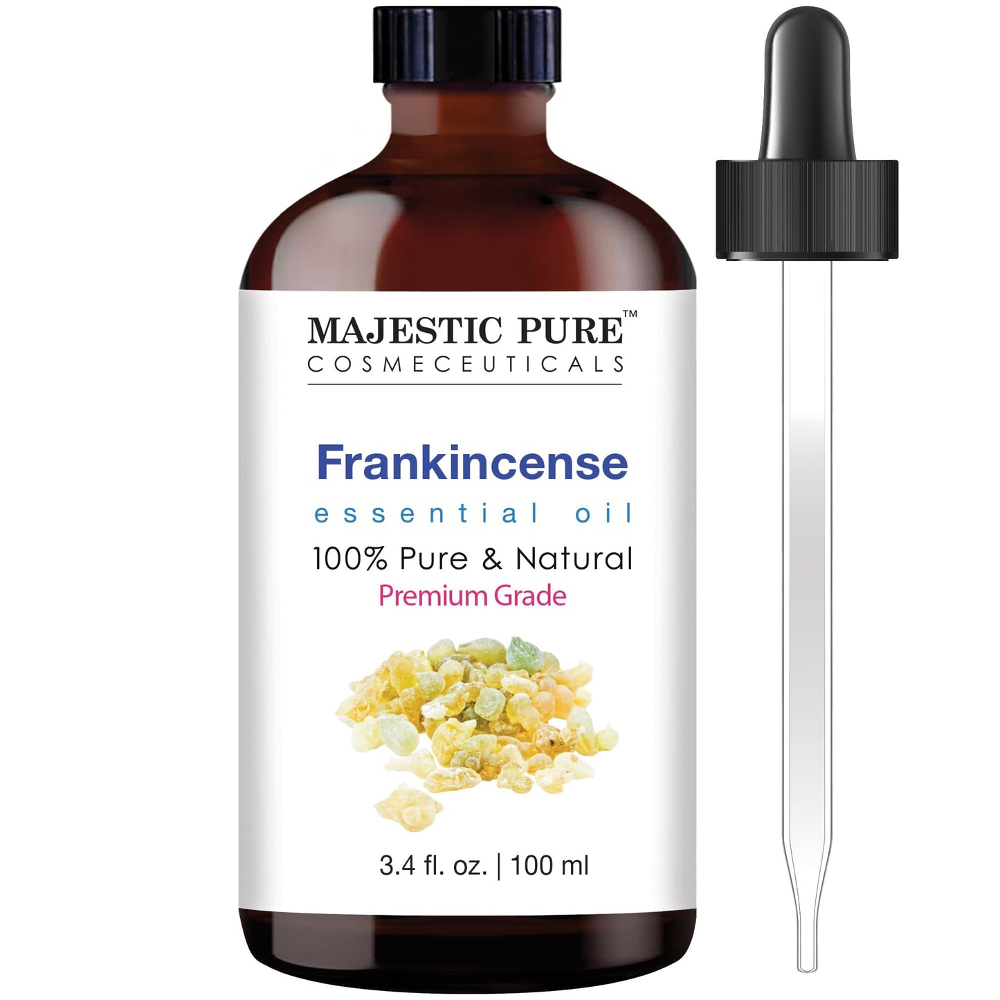 Majestic Pure Frankincense Essential Oil – 3.4 Fl Oz, 100% Pure