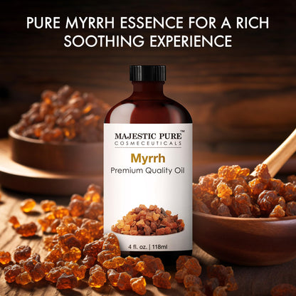 Majestic Pure Myrrh Essential Oil - 4 Fl Oz | 100% Pure & Natural