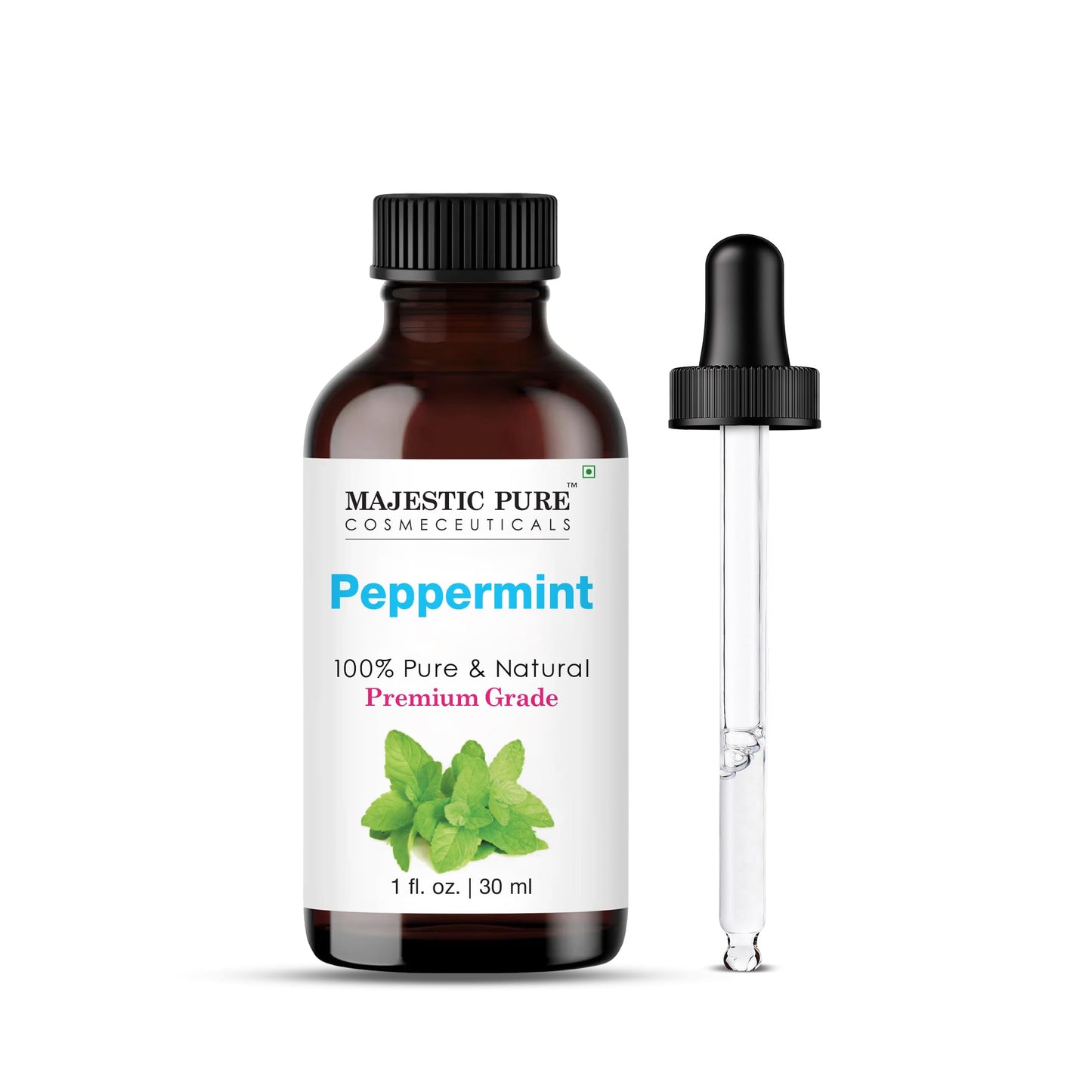 Majestic Pure Peppermint Essential Oil - 100% Pure & Natural, 1 Fl Oz