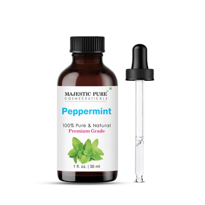 Majestic Pure Peppermint Essential Oil - 100% Pure & Natural, 1 Fl Oz