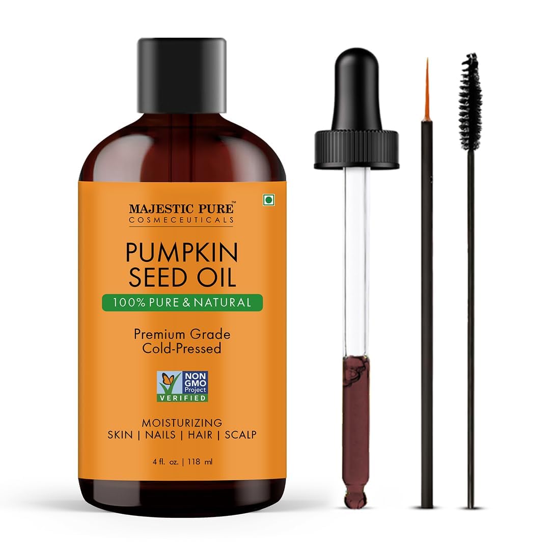 Majestic Pure Pumpkin Seed Oil – 100% Pure, Cold-Pressed, 4 oz