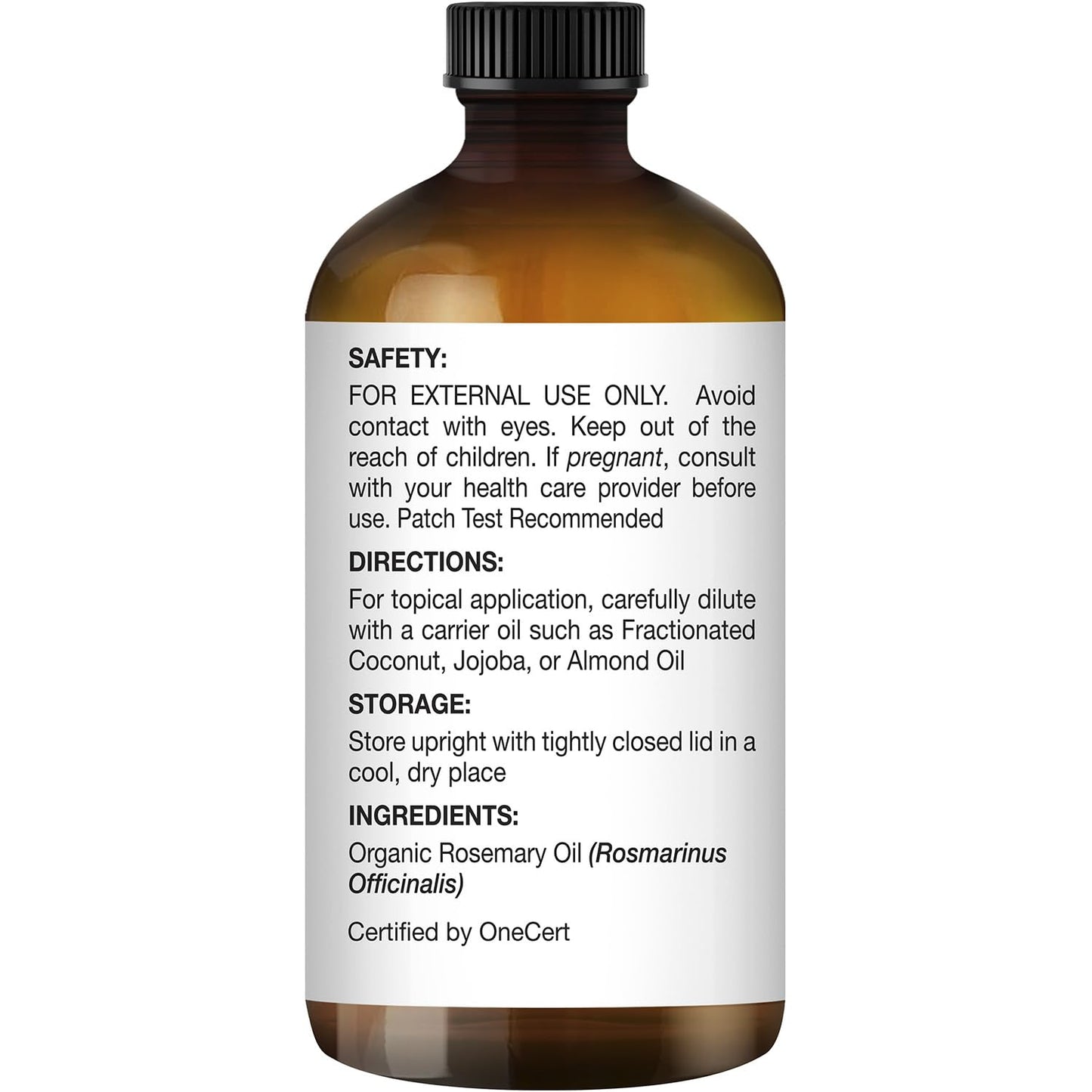 Majestic Pure Organic Rosemary Essential Oil - 100% Pure, 1 fl oz
