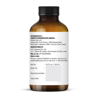 Majestic Pure Tea Tree Essential Oil – 100% Pure & Natural, Glass Dropper, 3.4 Fl Oz Pack of 2