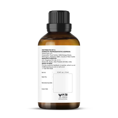 Majestic Pure Vanilla Essential Oil with Glass Dropper – 0.3 Fl Oz (10 ml) – 100% Pure & Natural